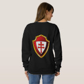 Templar Emblem Cross Sign Afbeelding T-shirt voor (Achterkant volledig)