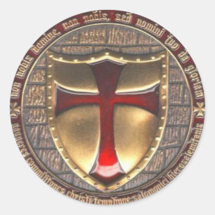 TEMPLAR EMBLEM RONDE STICKER