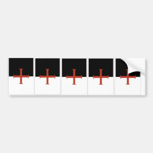 Templar Flag Bumpersticker