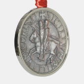 TEMPLAR HET EMBLEEM VAN RIDDERS METALEN ORNAMENT (Rechts)