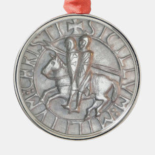 TEMPLAR HET EMBLEEM VAN RIDDERS METALEN ORNAMENT
