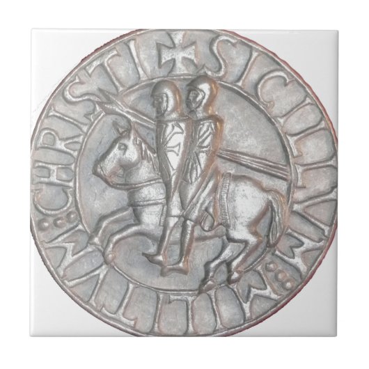 TEMPLAR HET EMBLEEM VAN RIDDERS TEGELTJE (Voorkant)
