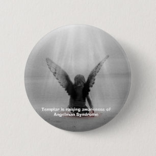 Templar is bezig om het Angelman Syndroom onder de Ronde Button 5,7 Cm