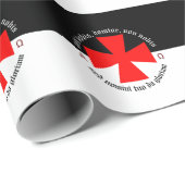 Templar Knight Alpha-Omega Non Nobis Domine Cadeaupapier (Rol Hoek)