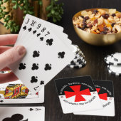 Templar Knight Alpha-Omega Non Nobis Domine Pokerkaarten (Insitu)