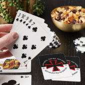 Templar Knight Alpha-Omega Non Nobis Domine Pokerkaarten (Insitu)