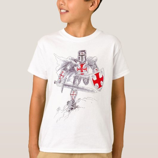 Templar Knight Art T-shirt (Voorkant)