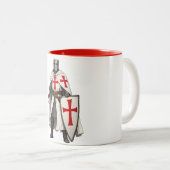 Templar Knight Crusader Coffee Mug Tweekleurige Koffiemok (Voorkant rechts)