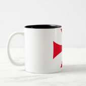 Templar Knight Crusader Coffee Mug Tweekleurige Koffiemok (Links)