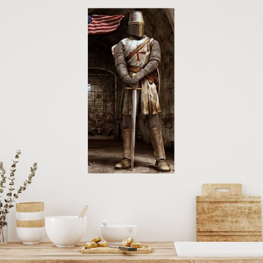 Templar Knight Poster Art (Keuken)