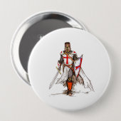 Templar Knight Ronde Button 4,0 Cm (Voorkant /achterkant)