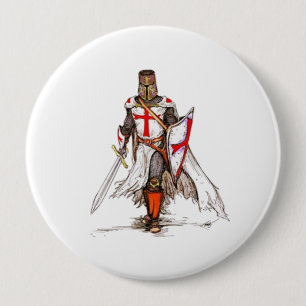 Templar Knight Ronde Button 4,0 Cm