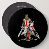 Templar Knight Ronde Button 6,0 Cm (Voorkant /achterkant)