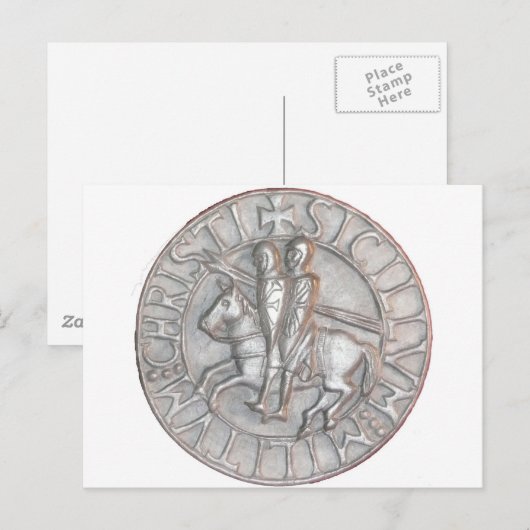 TEMPLAR KNIGHTS EMBLEM BRIEFKAART (Voorkant / Achterkant)