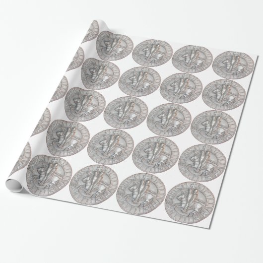 TEMPLAR KNIGHTS EMBLEM CADEAUPAPIER (Uitgerold)