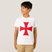 Templar Kruis Kinder T-shirt (Voorkant volledig)