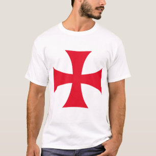 Templar Kruis Kruisvaarder Christelijk Heren T-shi T-shirt