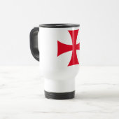 Templar Kruis Kruisvaarder Reisbeker (Voorkant links)