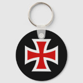 Templar-kruis Sleutelhanger (Voorkant)