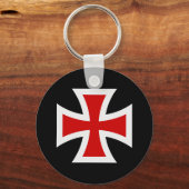 Templar-kruis Sleutelhanger (Voorkant)