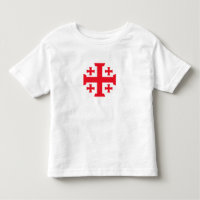Templar Kruisvaarder Jeruzalem Kruis Peuter T-shir