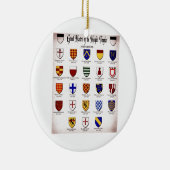 Templar Master Heraldry Keramisch Ornament (Rechts)