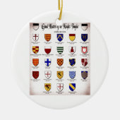 Templar Master Heraldry Keramisch Ornament (Voorkant)