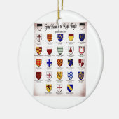 Templar Master Heraldry Keramisch Ornament (Links)