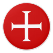 templar messghts red cross malta teutonic hospitaa keramische knop (Voorkant)