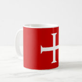 templar messghts red cross malta teutonic hospitaa koffiemok (Voorkant links)