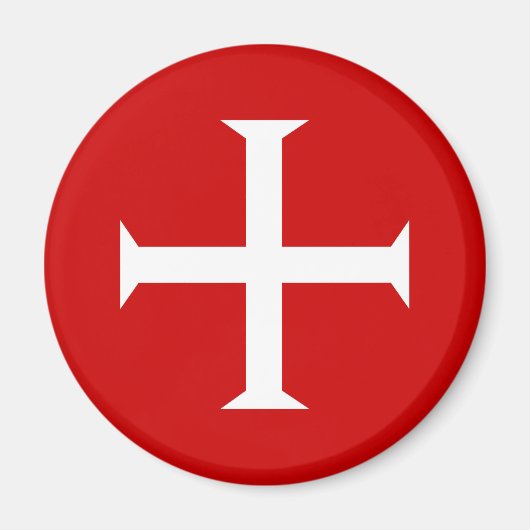 templar messghts red cross malta teutonic hospitaa magneet (Voorkant)