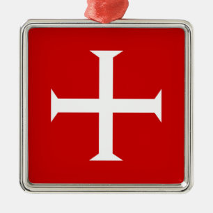 templar messghts red cross malta teutonic hospitaa metalen ornament