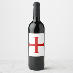 templar messghts red cross malta teutonic hospitaa wijn etiket