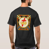 Templar nam een oath Knight T-shirt (Achterkant)