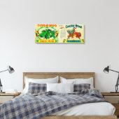 Templar Peas LabelGrand Rapids, MI Canvas Afdruk (Insitu (Slaapkamer))