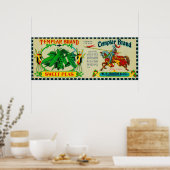 Templar Peas LabelGrand Rapids, MI Poster (Keuken)