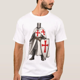 Templar Ridder Kruisvaarder Heren T-shirt