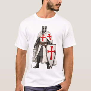 Templar Ridder Kruisvaarder Heren T-shirt