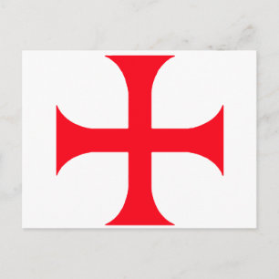Templar-rood kruis briefkaart