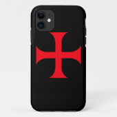 Templar-rood kruis Case-Mate iPhone case (Achterkant)