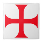 Templar-rood kruis tegeltje (Voorkant)