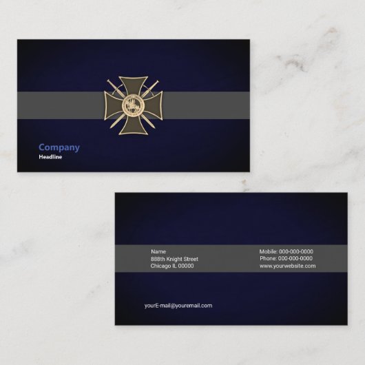 Templar Visitekaartje (Voorkant / Achterkant)