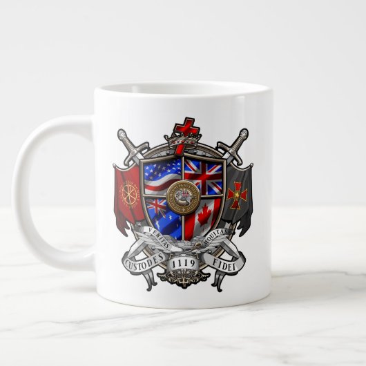 Templars International Crest Jumbo 20oz 2 Grote Koffiekop (Links)