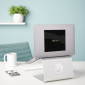 Template - Add text Sticker (Laptop op bureau)