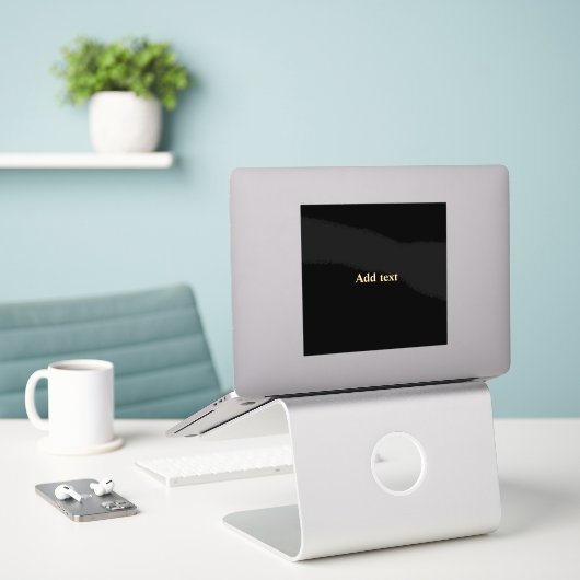 Template - Add text Sticker (Laptop op bureau)