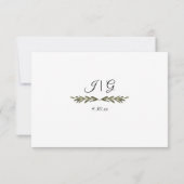 TEMPLATE Elegante Bloemrijke Burgundy Blush Bloeme Kaart (Achterkant)