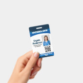 Template Employee Photo Nurse ID Badge (Handheld)