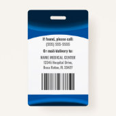 Template Employee Photo Nurse ID Badge (Achterkant)