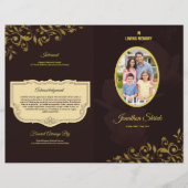 Template folder voor uitvaartprogramma Brochure (Voorkant)