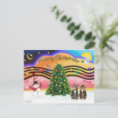 TEMPLATE - Kerst Muziek 2 Feestdagenkaart (Staand voorkant)